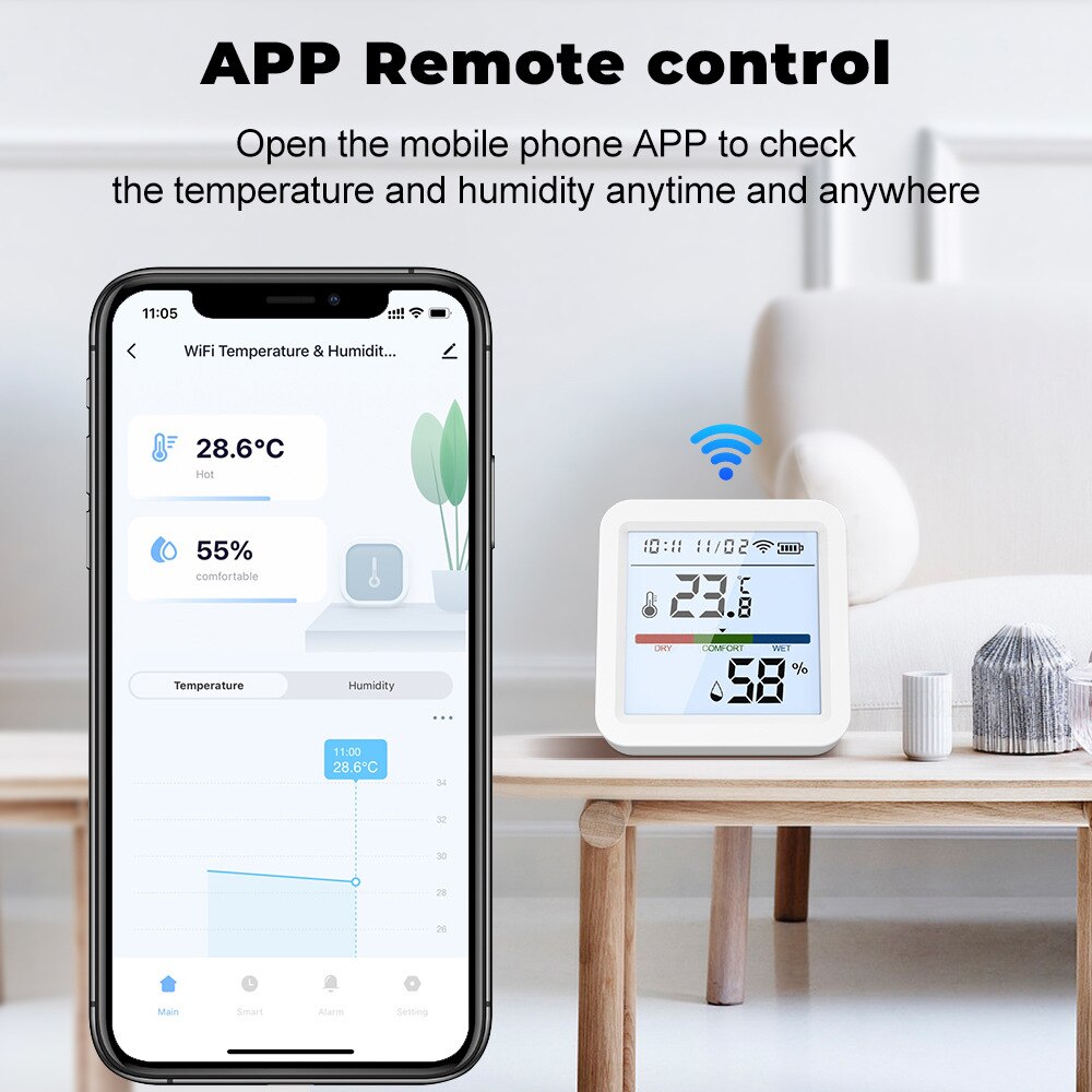 Tuya New Wifi Nhiệt Độ Độ Ẩm C - đánh giá và giá Digital Hygrometer Probe