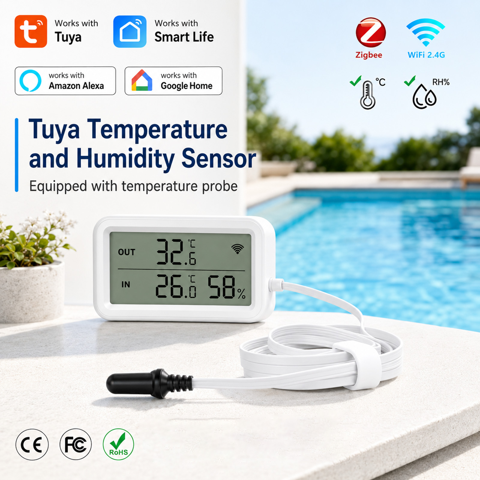 External Waterproof Probe Temp - đánh giá và giá Digital Hygrometer Probe